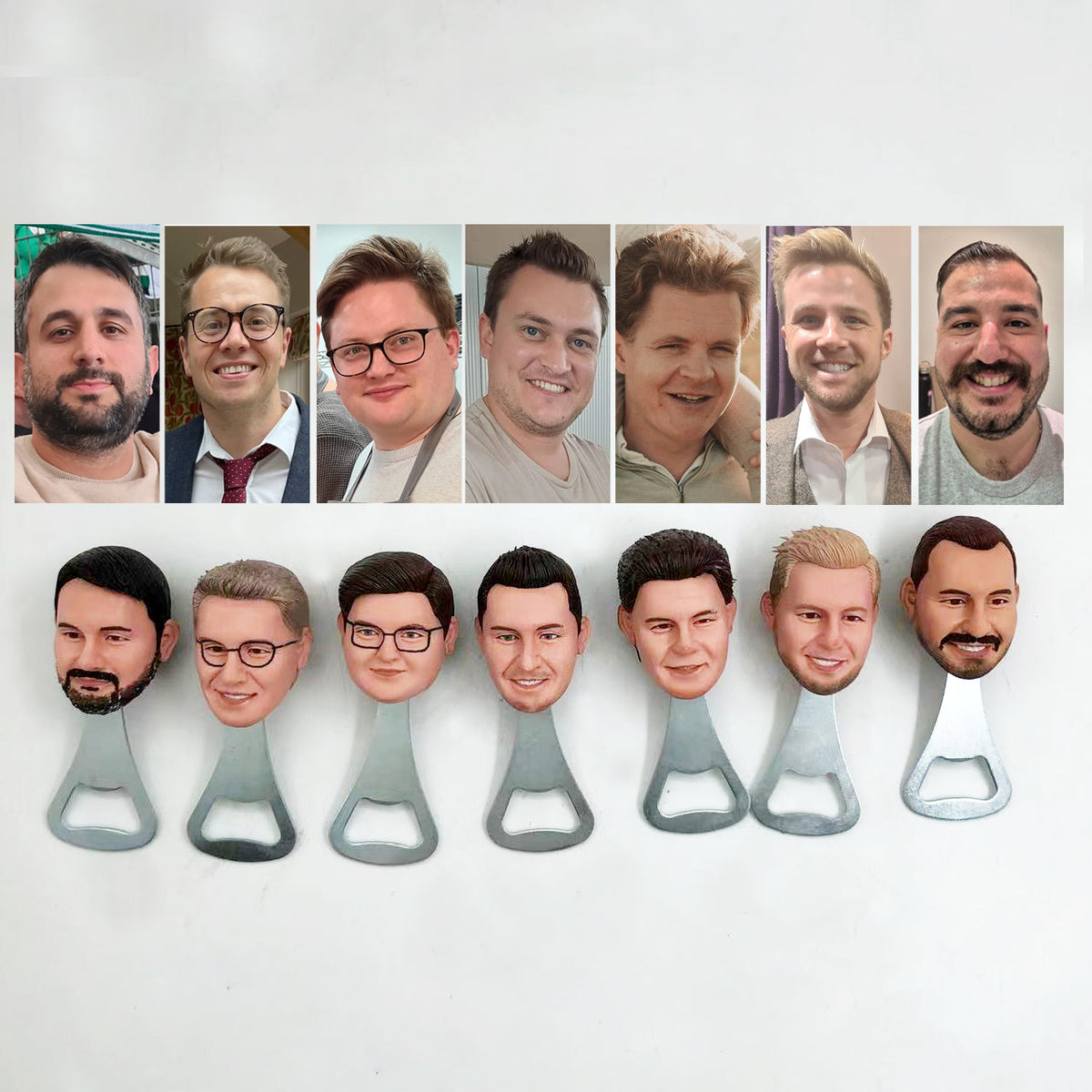 Wine Opener Formal Funny Face Bobblehead - Custom main image 1