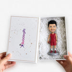 Custom Basketball Bobble Head Doll with Red Jersey