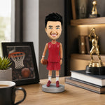 Custom Basketball Bobble Head Doll with Red Jersey