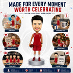 Custom Basketball Bobble Head Doll with Red Jersey