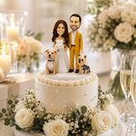 Wedding Couples Custom Bobbleheads with Pets