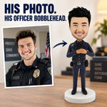 Personalized Police Bobblehead for Man
