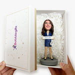 Custom Casual Woman Bobblehead with Logo