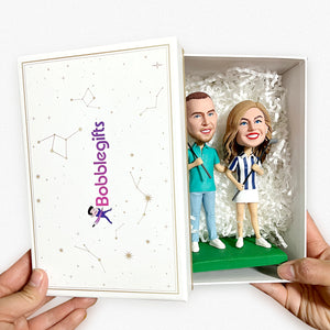 Custom Bobblehead Fridge Magnets Female Funny Face