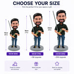 Custom Fishing Man Bobblehead for Father's Day Gift