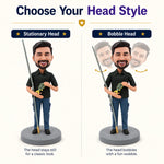 Custom Fishing Man Bobblehead for Father's Day Gift