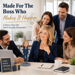 Custom Bobblehead for Office Lady with Navy Suit