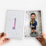 Custom Male Bobblehead with Championship Trophy