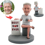Custom Bobblehead with "BEST DAD EVER"