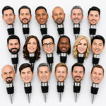 Personalized Wine Bottle Stoppers Custom Bobblehead