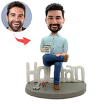 Personalized Bobblehead with "World's Best Boss" Mug