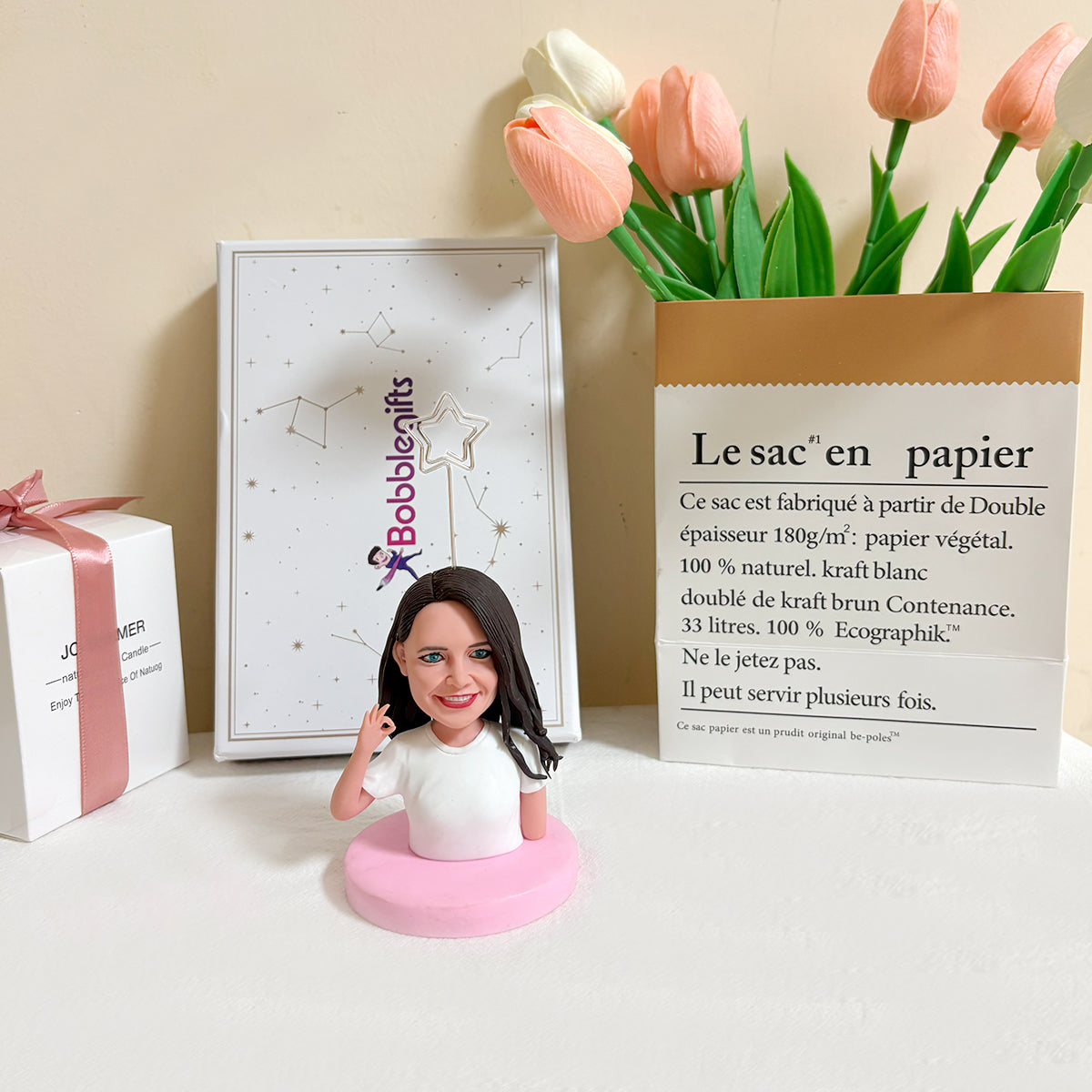 Custom Bobblehead with Photo Clip