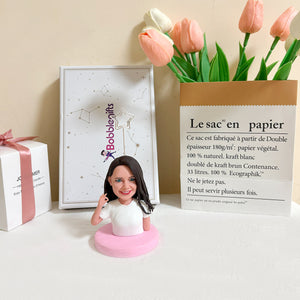 Custom Bobblehead with Photo Clip
