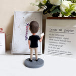 Custom Male Bobblehead Holding BOSS Sign