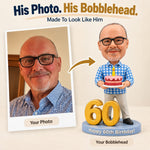 Personalized 60th Birthday Custom Bobblehead