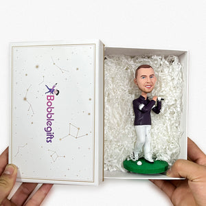 Happy Golf Business Man Personalized Bobblehead