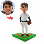 Custom Baseball Player Bobblehead - Personalized Kids Sports Figurine from Photo