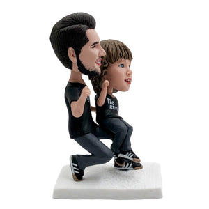 Dad & Son Custom Bobblehead for Father's Day Gifts