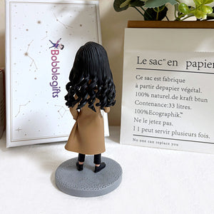 Custom Bobblehead for Women – Work Style with Coffee Mug