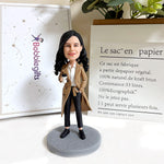 Custom Bobblehead for Women – Work Style with Coffee Mug