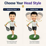 Custom Tennis Player Bobblehead Gift
