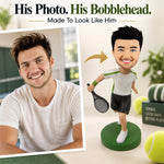 Custom Tennis Player Bobblehead Gift