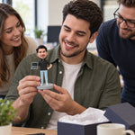 Custom Bobblehead Male Software Engineer with Computer