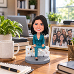 Custom WORLD BEST LADY BOSS Bobblehead Doll