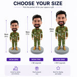 Custom Male Soldier Bobblehead