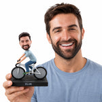 Personalized Bike Rider Bobblehead