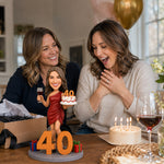 Personalized 40th Birthday Custom Bobblehead