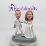 Wedding Cake Topper Get Married Custom Bobblehead