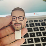 Personalized USB Flash Drive Custom Bobblehead
