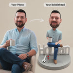 Personalized Bobblehead with "World's Best Boss" Mug
