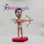 Custom Male Bobblehead Cupid Style - Valentine's Day Gift Ideas