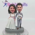 Wedding Couple Just Married Custom Bobblehead