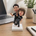 Dad & Son Custom Bobblehead for Father's Day Gifts