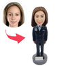 Custom Female Cop Bobblehead Figures - BobbleGifts