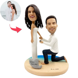 Custom Couple Bobblehead Propose