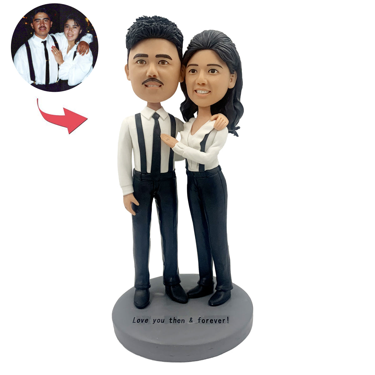 Custom Couple Bobblehead Gentleman style