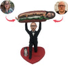 Burger Funny Style Wedding Bobblehead Doll