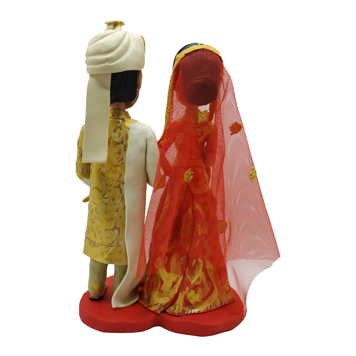 Indian Wedding Couple Bobblehead Doll