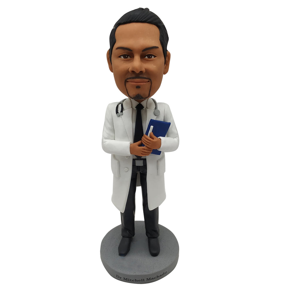 Custom Doctor Bobblehead At Work