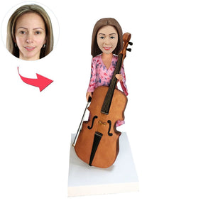 Custom Cello Player Bobblehead For Her