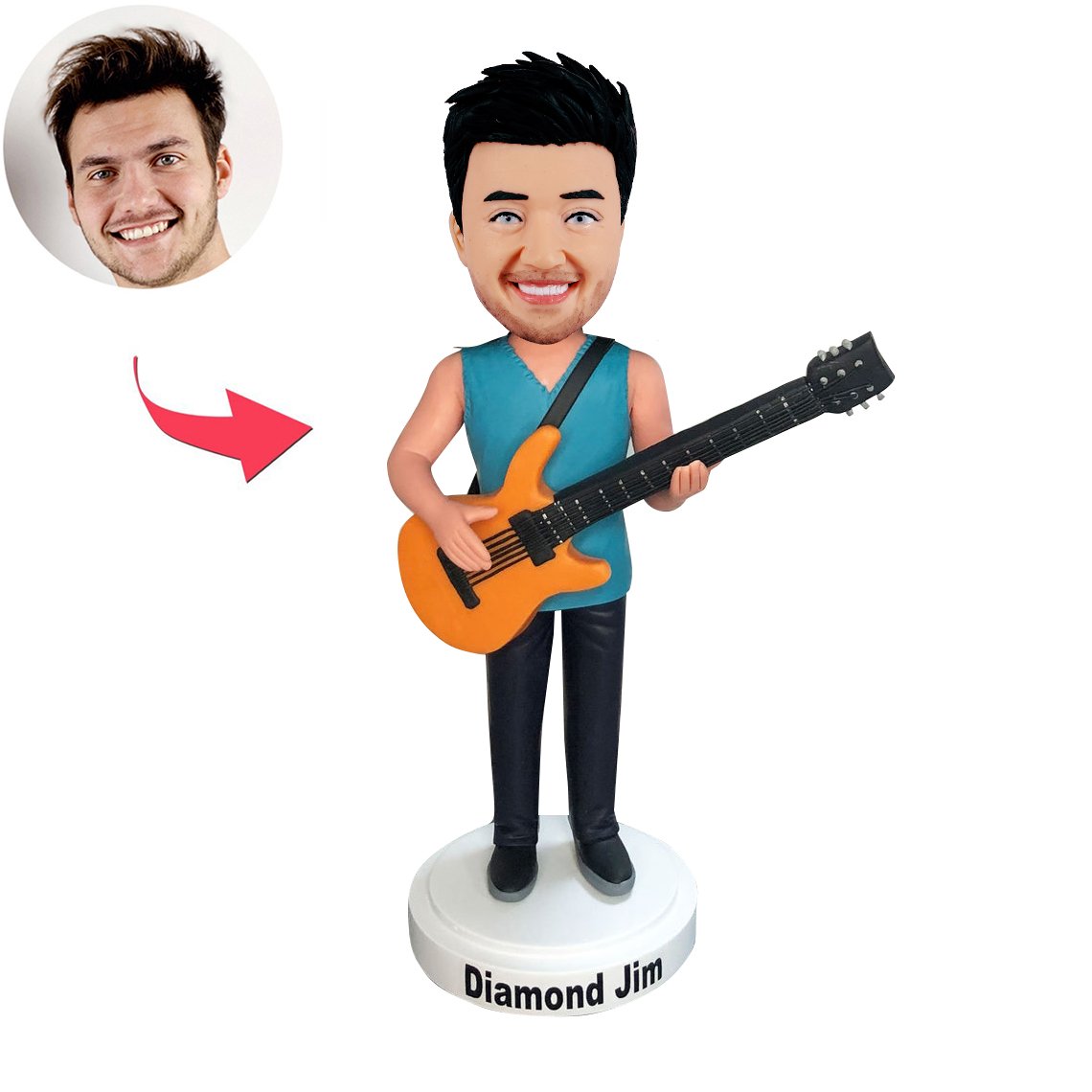 Custom Bobblehead Guitar Lovers