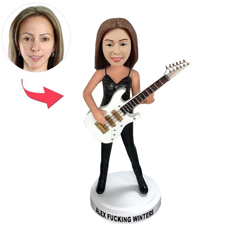 Custom Bobblehead Female Guitar Lovers