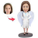 Doctor Bobblehead with Angel Wings