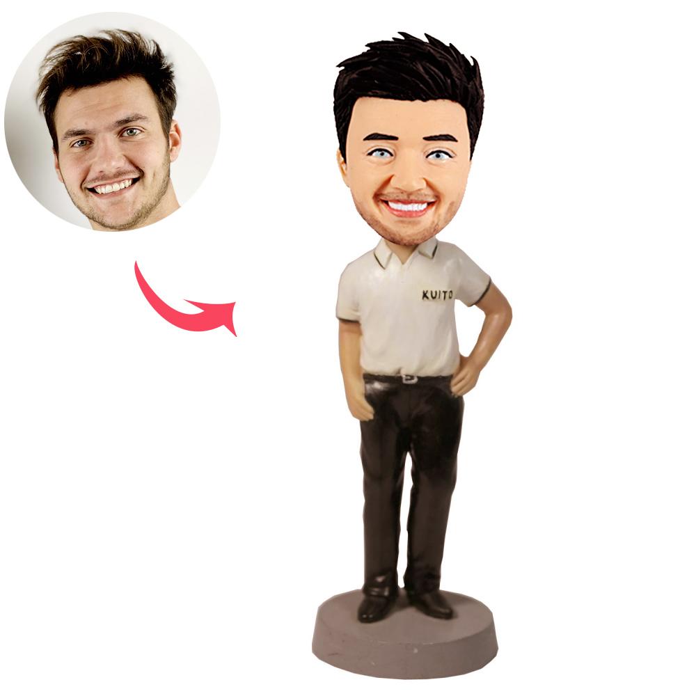 Custom Casual Man Bobblehead - BobbleGifts