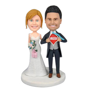 Personalized Wedding Couples Cake Topper