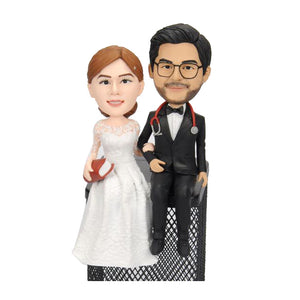 Custom Wedding Couple Bobbleheads